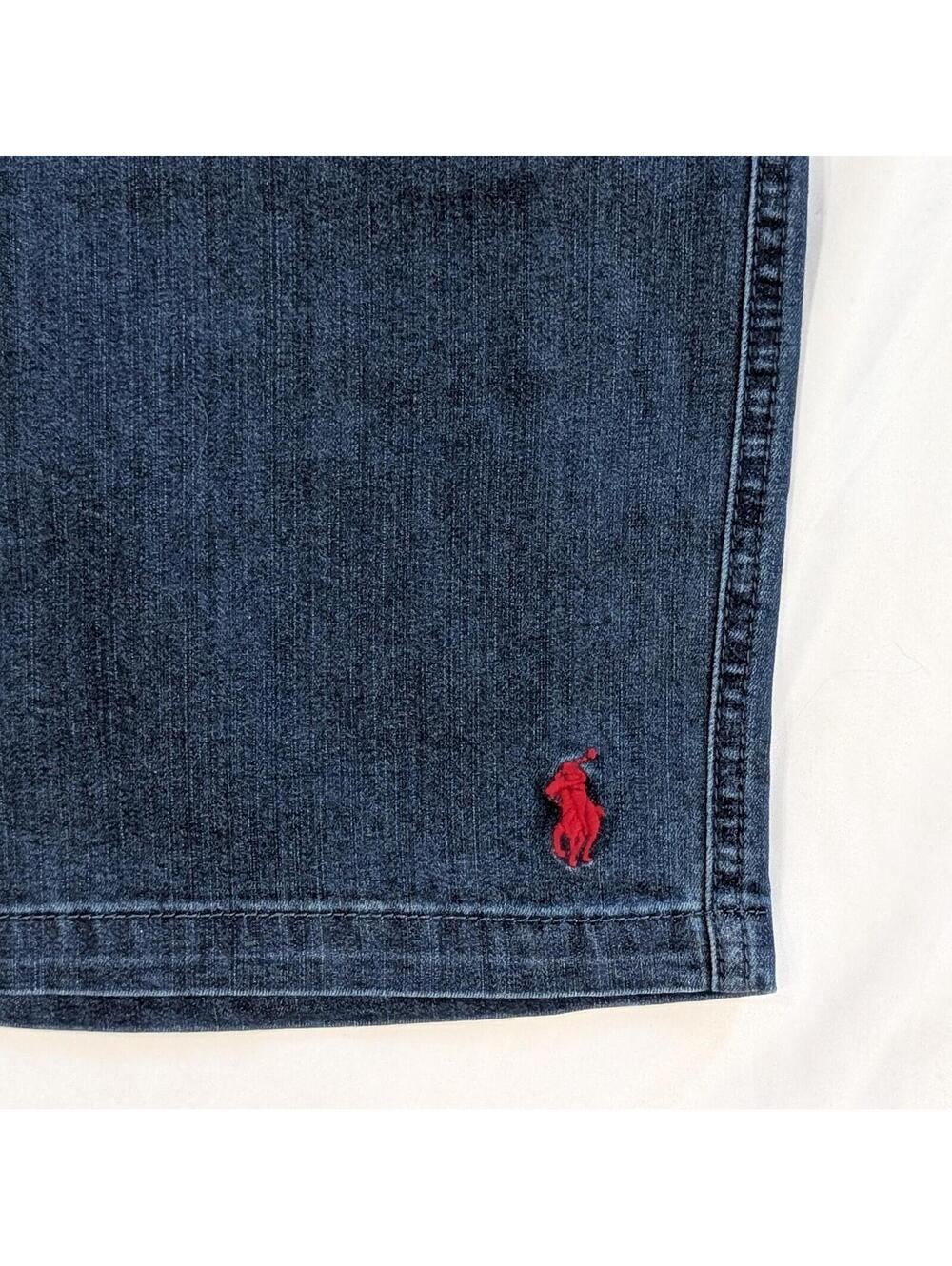 $131 Polo Ralph Lauren Prepster Denim Shorts Mens XL Blue Drawstring Pony NWOT - Picture 4 of 9